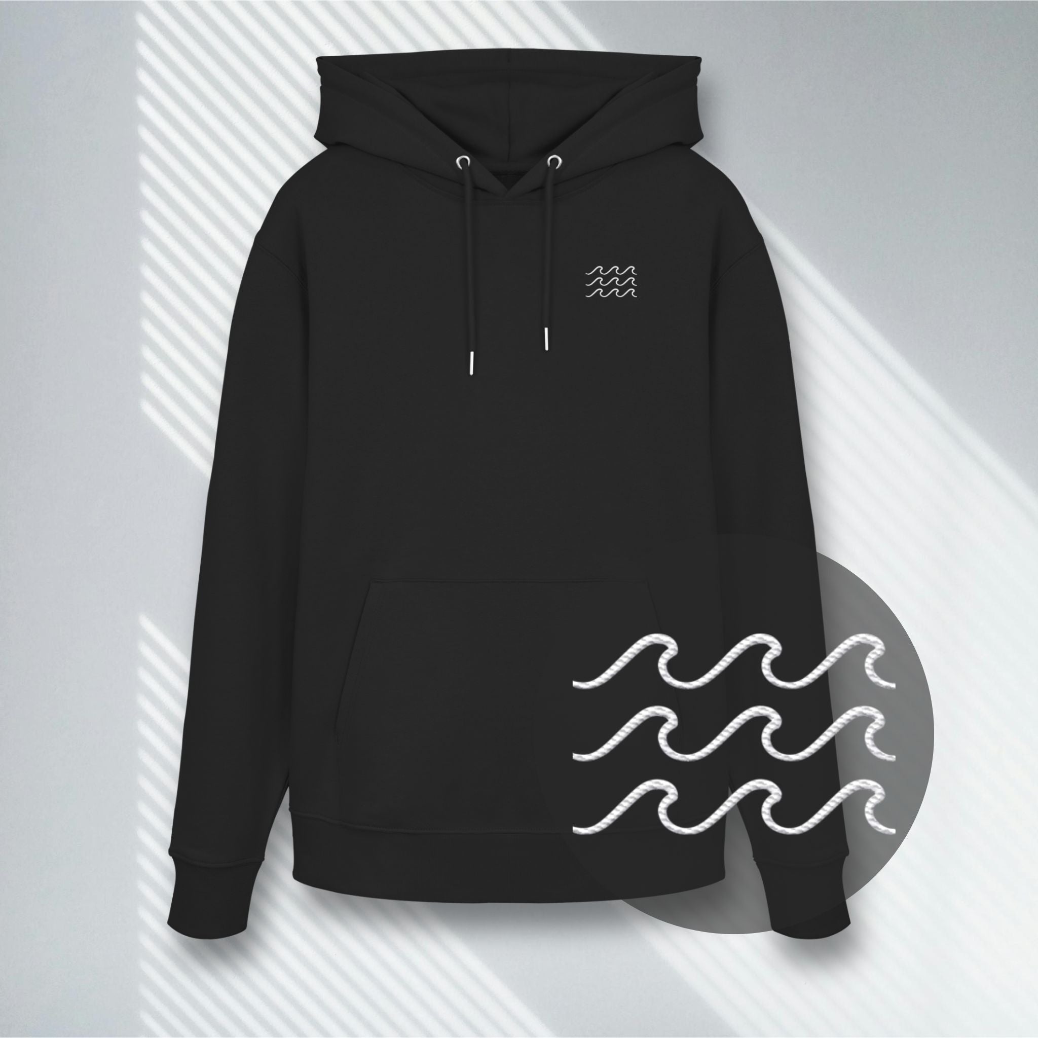 The Waves | Stick – Vegan, Premium Bio-Hoodie (350g)
