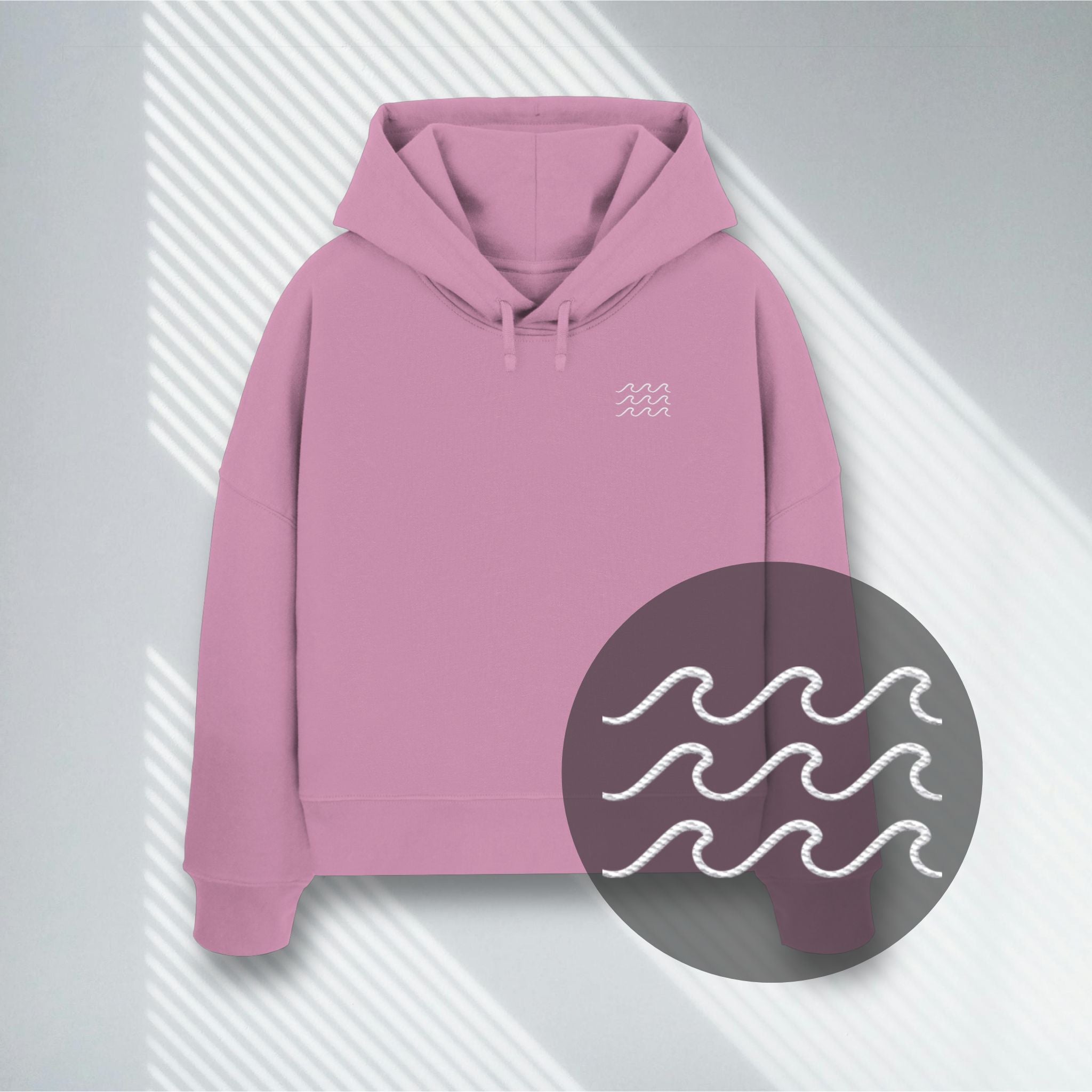 The Waves | Frauen-Hoodie | Stick – Vegan, Premium Bio-Hoodie (300g)