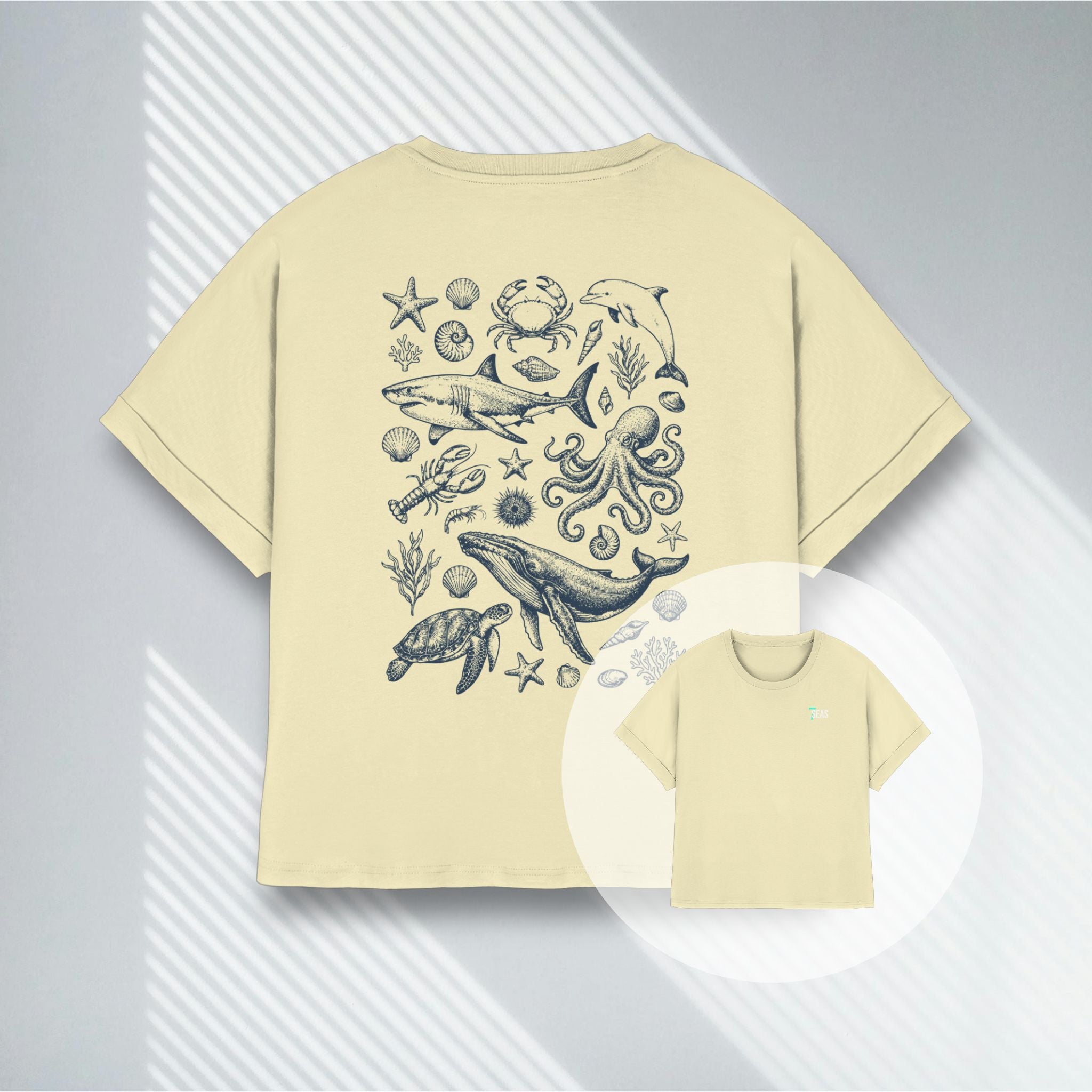 OceanArt | Frauenshirt | Vegan, 100% Bio-Baumwolle Shirt (155g)