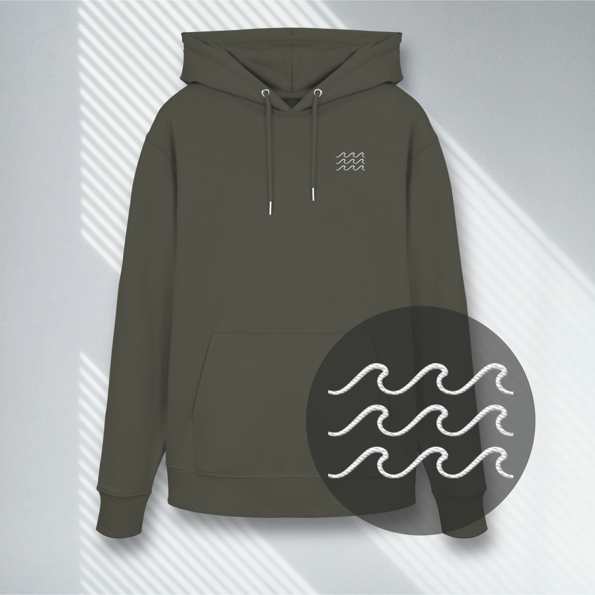 The Waves | Stick – Vegan, Premium Bio-Hoodie (350g)