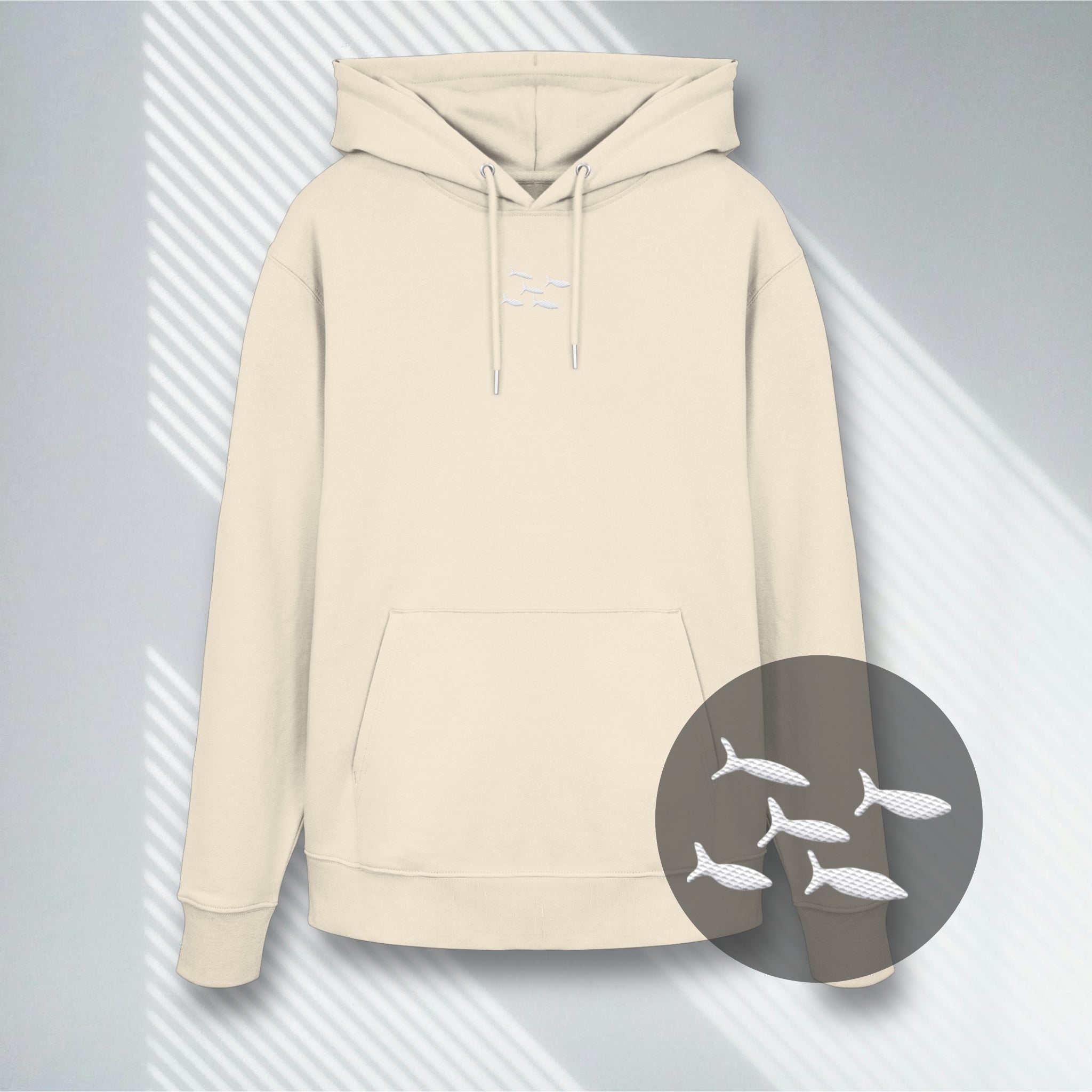 The Fish - Organic Hoodie | Premium Embroidery | Heavyweight Bio Hoodie (350g)