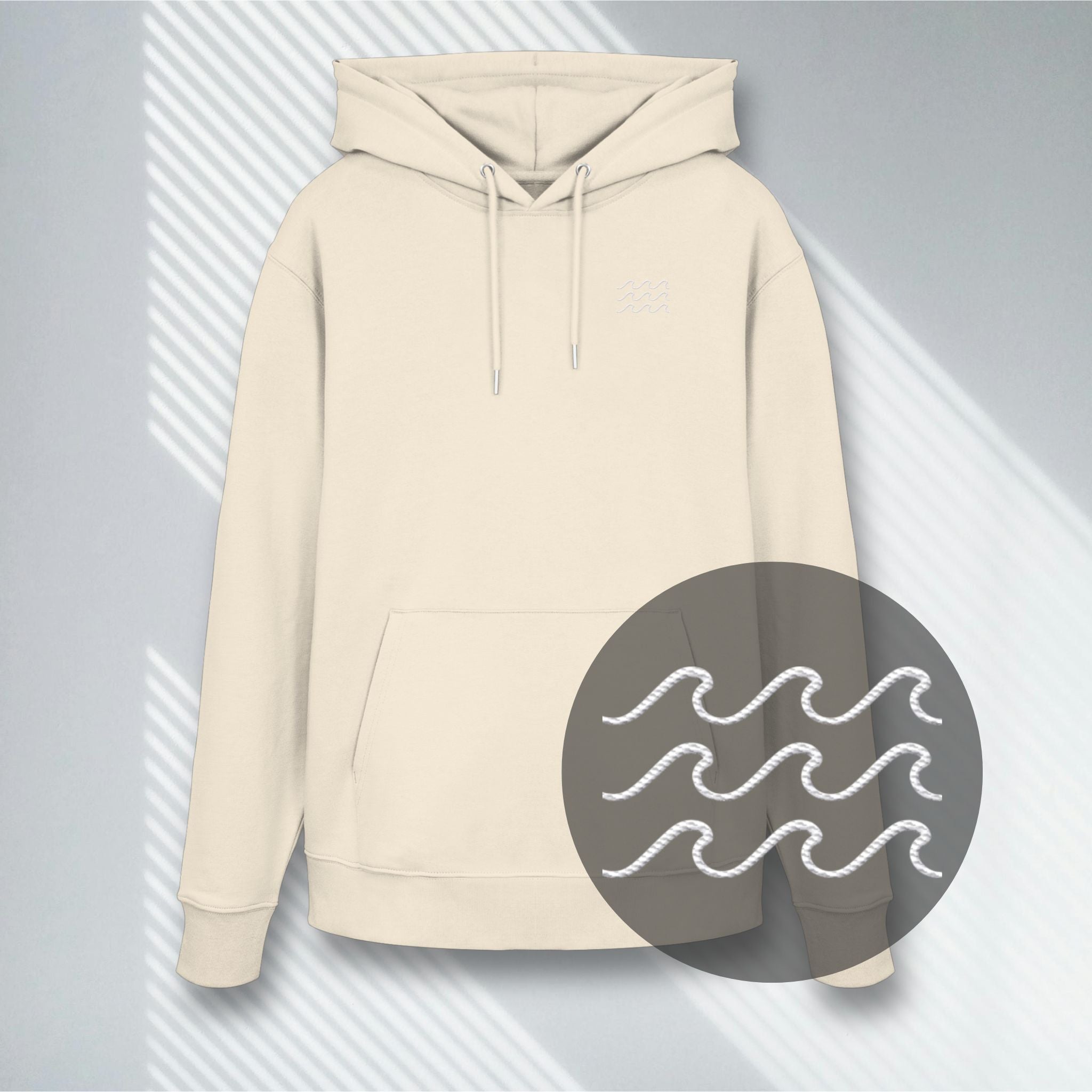 The Waves | Stick – Vegan, Premium Bio-Hoodie (350g)