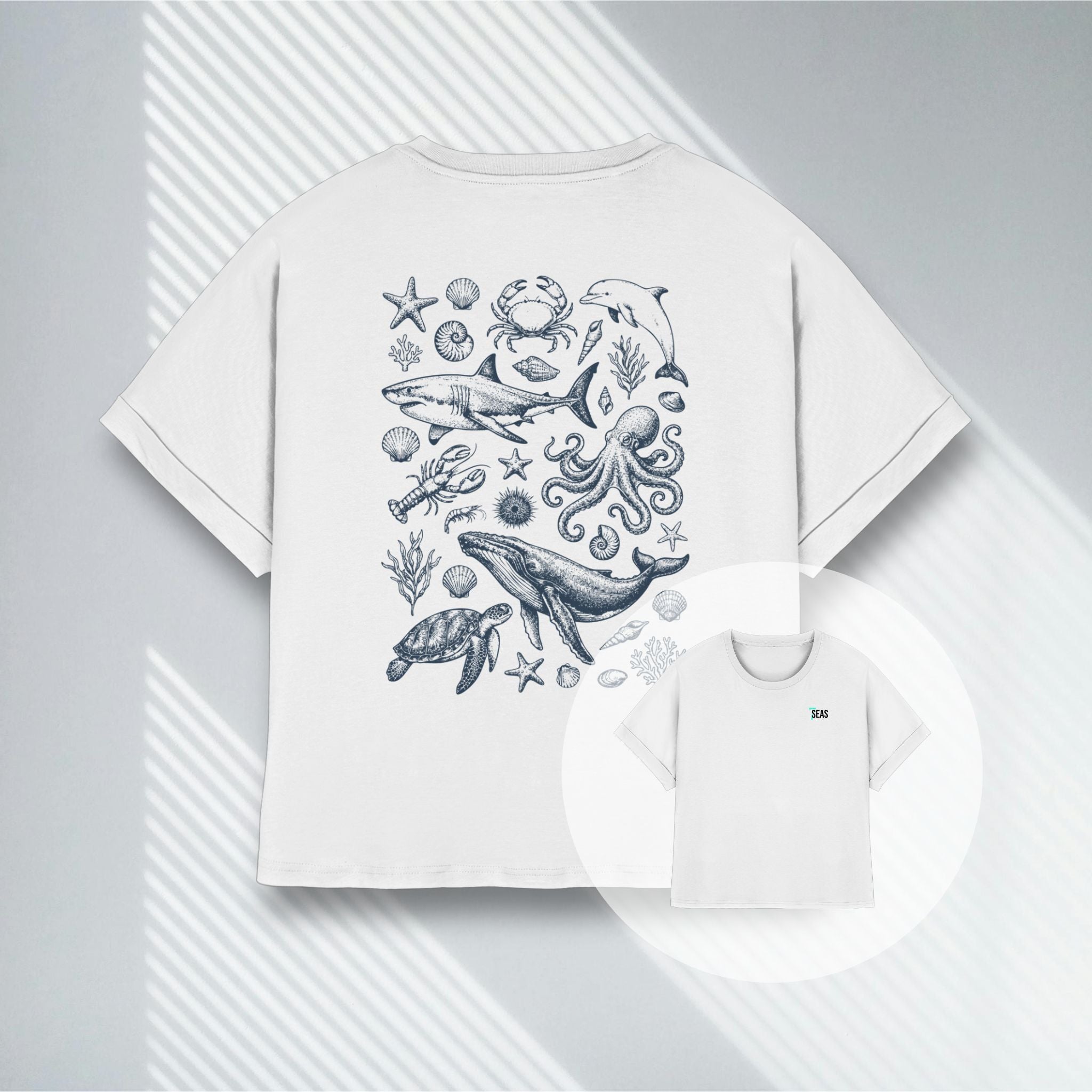OceanArt | Frauenshirt | Vegan, 100% Bio-Baumwolle Shirt (155g)