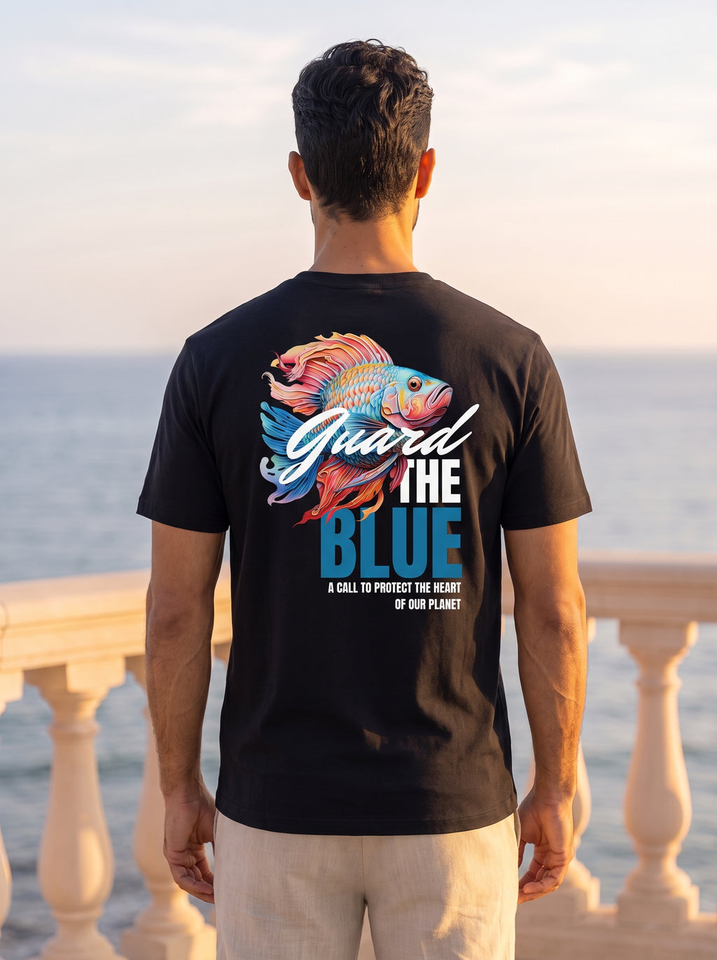 The Fish | Guard the Blue Edition | Heavyweight Bio-T-Shirt