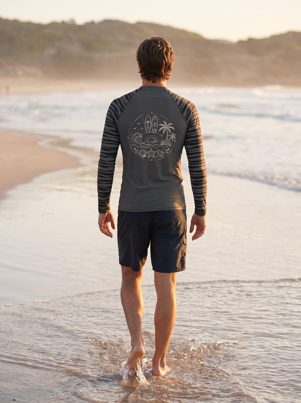 Ocean Mirage | Herren Rashguard UPF 50+