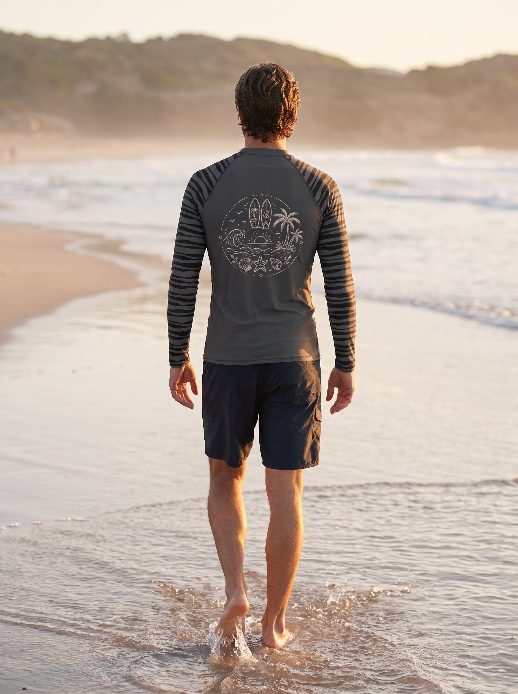 Ocean Mirage | Herren Rashguard UPF 50+