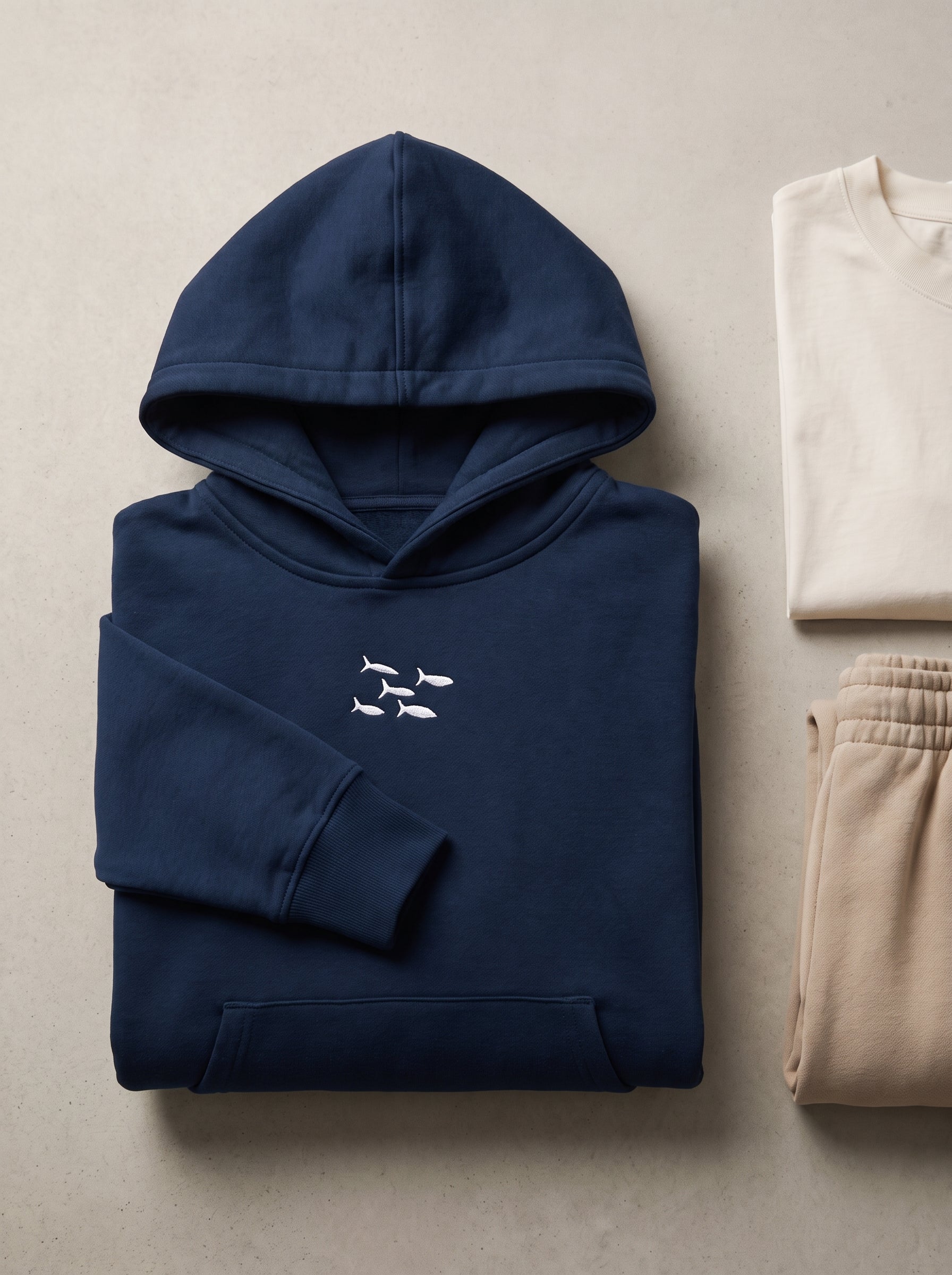 Shoal of Fish Stick - Organic Hoodie